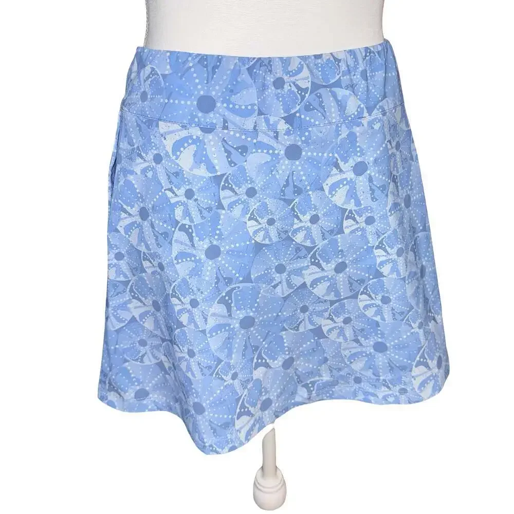 Chervo Sunblock Blue Floral Print Golf Skort